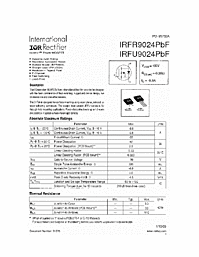 DataSheet IRFR9024PBF pdf