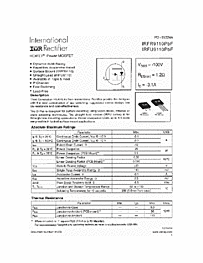 DataSheet IRFR9110PBF pdf