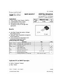 DataSheet IRFSL9N60A pdf