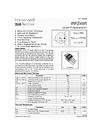 DataSheet IRFZ48R pdf