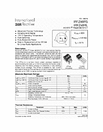 DataSheet IRFZ48RS pdf