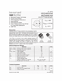 DataSheet IRFZ48RSPBF pdf