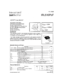 DataSheet IRL510PBF pdf