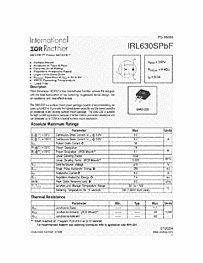 DataSheet IRL630SPBF pdf