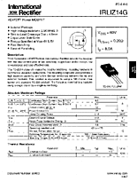 DataSheet IRLIZ14G pdf