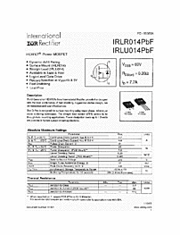 DataSheet IRLR014PBF pdf