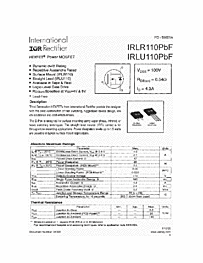 DataSheet IRLR110PBF pdf