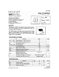 DataSheet IRLZ24PBF pdf