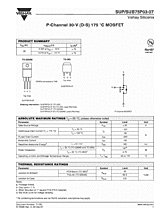 DataSheet SUB75P03-07 pdf