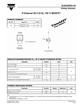 DataSheet SUD45P03-10 pdf