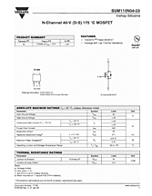 DataSheet SUM110N04-03 pdf