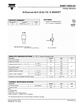 DataSheet SUM110N04-04 pdf