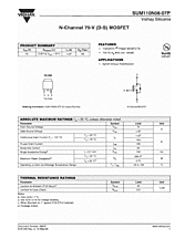 DataSheet SUM110N08-07P pdf