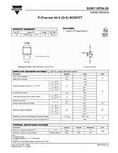 DataSheet SUM110P04-05 pdf