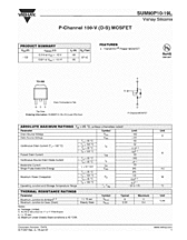 DataSheet SUM90P10-19L pdf