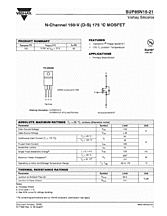 DataSheet SUP85N15-21 pdf