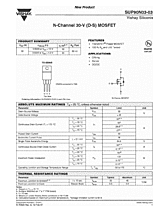 DataSheet SUP90N03-03 pdf