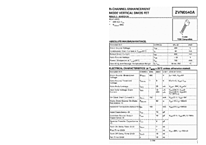 DataSheet ZVN0540A pdf