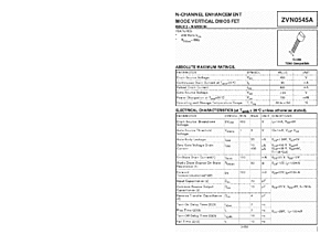 DataSheet ZVN0545A pdf