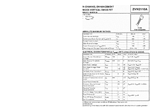 DataSheet ZVN2110A pdf