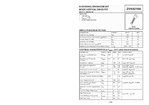 DataSheet ZVN4210A pdf