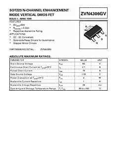 DataSheet ZVN4306GV pdf