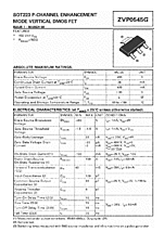 DataSheet ZVP0545G pdf