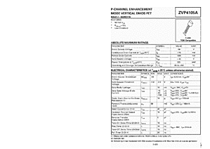 DataSheet ZVP4105A pdf