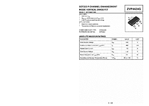 DataSheet ZVP4424G pdf