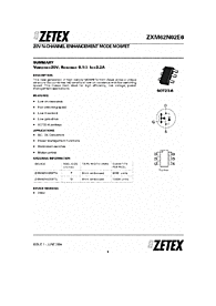 DataSheet ZXM62N02E6 pdf