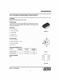 DataSheet ZXM62P03E6 pdf