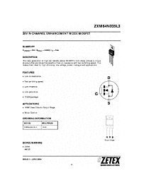 DataSheet ZXM64N035L3 pdf