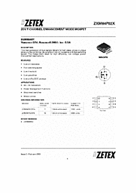 DataSheet ZXM64P02X pdf