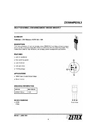 DataSheet ZXM64P035L3 pdf