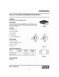 DataSheet ZXMD63N03X pdf