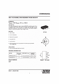 DataSheet ZXMN0545G4 pdf