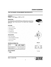 DataSheet ZXMN10A08DN8 pdf