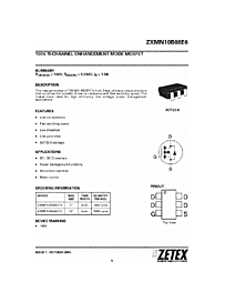 DataSheet ZXMN10B08E6 pdf