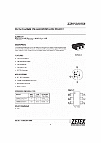 DataSheet ZXMN2A01E6 pdf