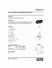 DataSheet ZXMN2A14F pdf