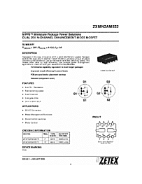 DataSheet ZXMN2AM832 pdf