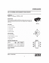 DataSheet ZXMN3A03E6 pdf