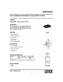 DataSheet ZXMN3A04K pdf