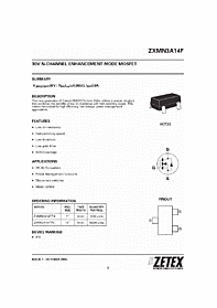 DataSheet ZXMN3A14F pdf