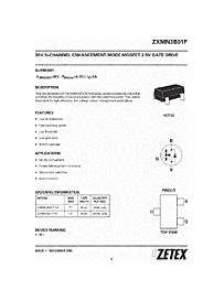 DataSheet ZXMN3B01F pdf