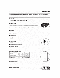 DataSheet ZXMN3B14F pdf