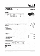 DataSheet ZXMN6A25G pdf