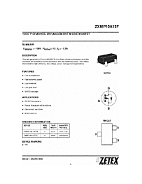 DataSheet ZXMP10A13F pdf