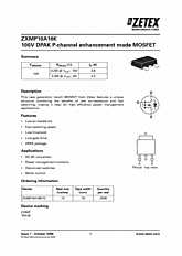 DataSheet ZXMP10A16K pdf