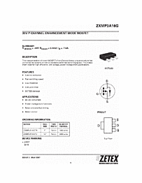 DataSheet ZXMP3A16G pdf